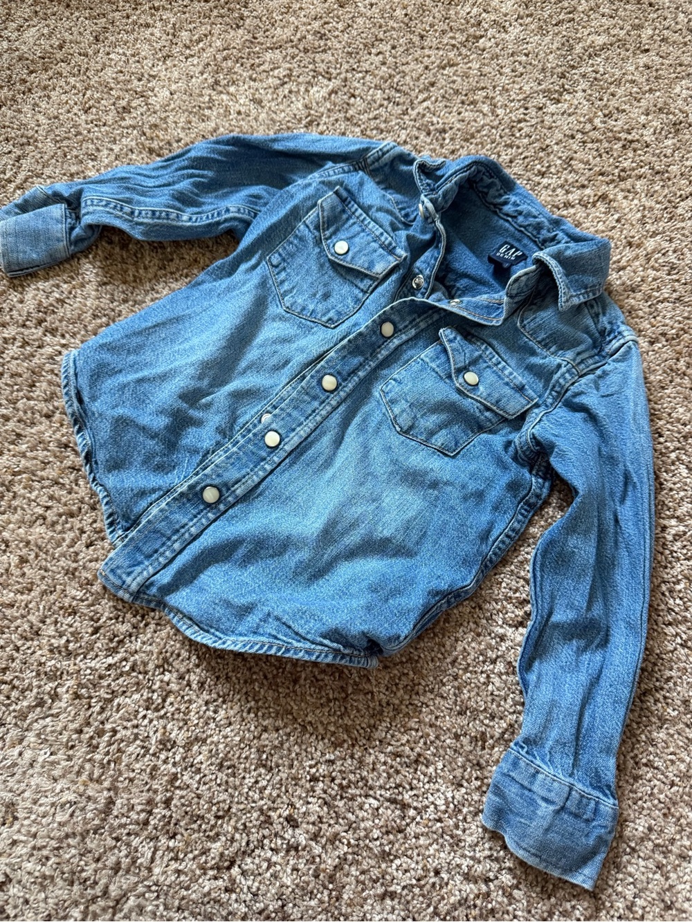 GAP Denim Toddler Button Down Shirt